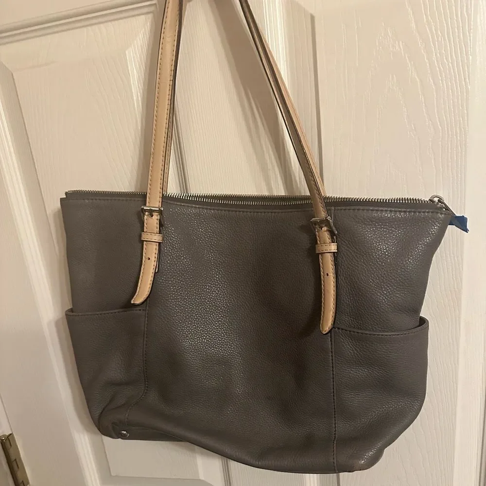 Micheal Kors Tote Mk Pebbled  leather Purse shoulder bag - Picture 3 of 15